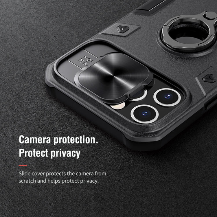 For iPhone 12 Pro Max NILLKIN Shockproof CamShield Armor Protective Case with Invisible Ring Holder(Black) - HoMEdemic™ 