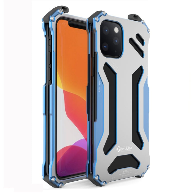 For iPhone 11 R-JUST Shockproof Dustproof Armor Metal Protective Case(Blue) - HoMEdemic™ 