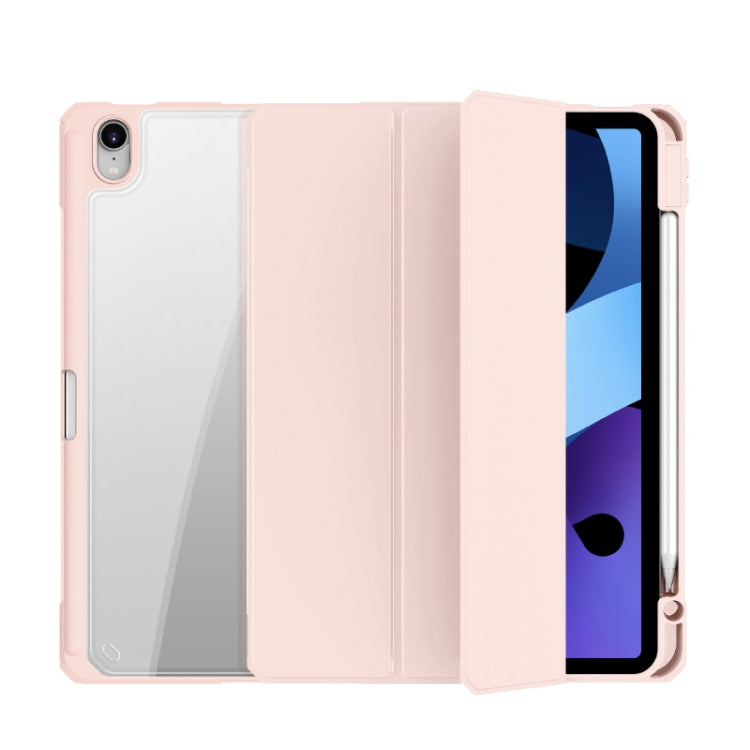 Mutural Pinyue Series PC + TPU Horizontal Flip Leather Case with Holder & Pen Slot & Sleep / Wake-up Function For iPad Air 2022 / 2020 10.9(Pink) - HoMEdemic™ 