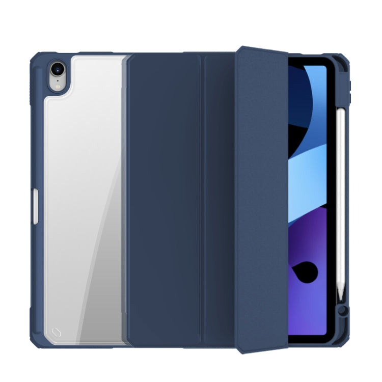 Mutural Pinyue Series PC + TPU Horizontal Flip Leather Case with Holder & Pen Slot & Sleep / Wake-up Function For iPad Air 2022 / 2020 10.9(Blue) - HoMEdemic™ 