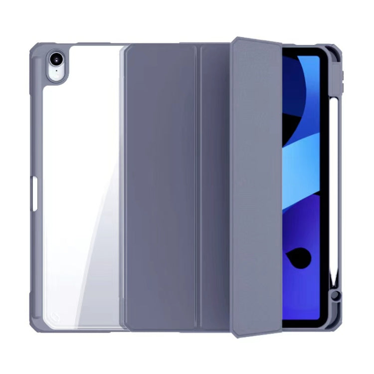 Mutural Pinyue Series PC + TPU Horizontal Flip Leather Case with Holder & Pen Slot & Sleep / Wake-up Function For iPad Air 2022 / 2020 10.9 (Purple) - HoMEdemic™ 
