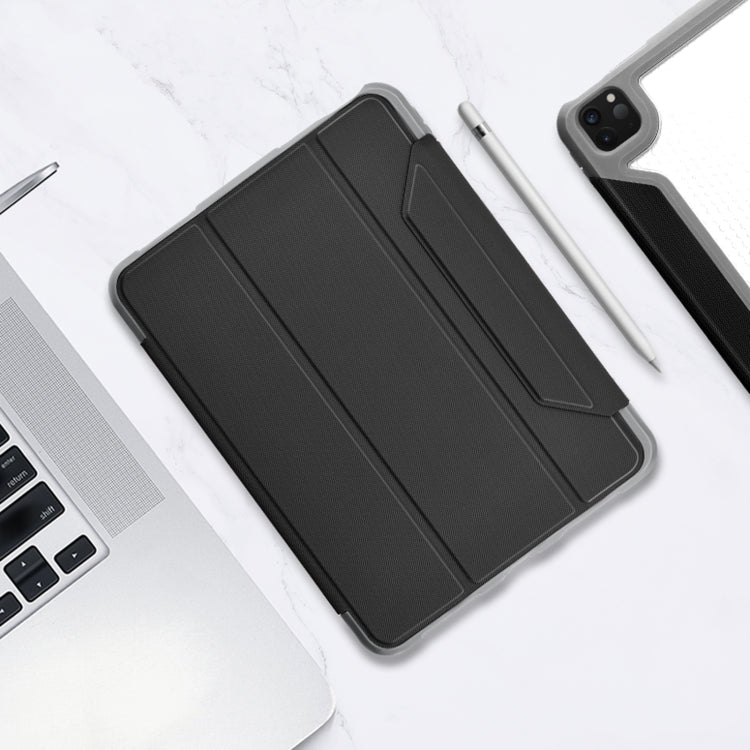 Mutural Yagao Series PC Horizontal Flip Leather Case with Holder & Pen Slot For iPad Air 2022 / 2020 10.9(Black) - HoMEdemic™ 