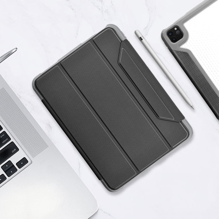 Mutural Yagao Series PC Horizontal Flip Leather Case with Holder & Pen Slot For iPad Air 2022 / 2020 10.9(Grey) - HoMEdemic™ 