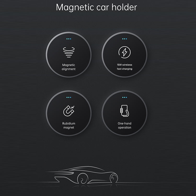 JOYROOM JR-ZS240 15W Max Car Magnetic Wireless Charge Holder - HoMEdemic™ 