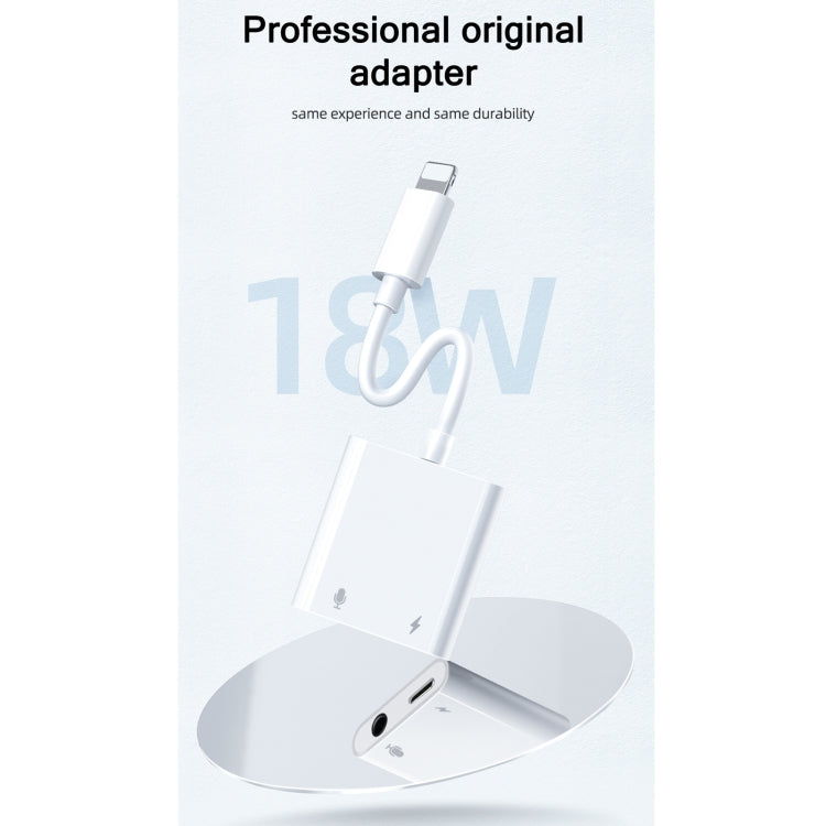 JOYROOM S-Y105 2A 18W 8 Pin to 8 Pin + 3.5mm Audio Converter(White) - HoMEdemic™ 