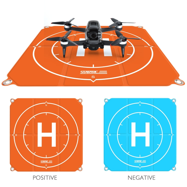 STARTRC 1109143 50cm Portable Drone Universal Foldable Square Parking Apron Landing Pad for DJI FPV / mini 2 / Mavic Air 2 / Air 2S(Orange+Blue) - HoMEdemic™ 