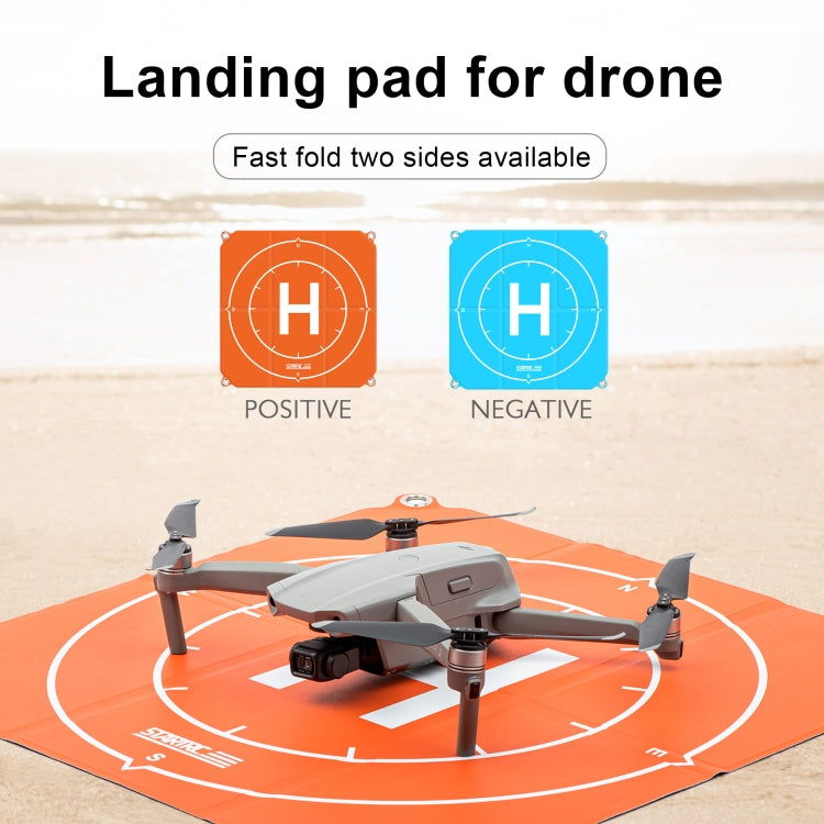 STARTRC 1109143 50cm Portable Drone Universal Foldable Square Parking Apron Landing Pad for DJI FPV / mini 2 / Mavic Air 2 / Air 2S(Orange+Blue) - HoMEdemic™ 