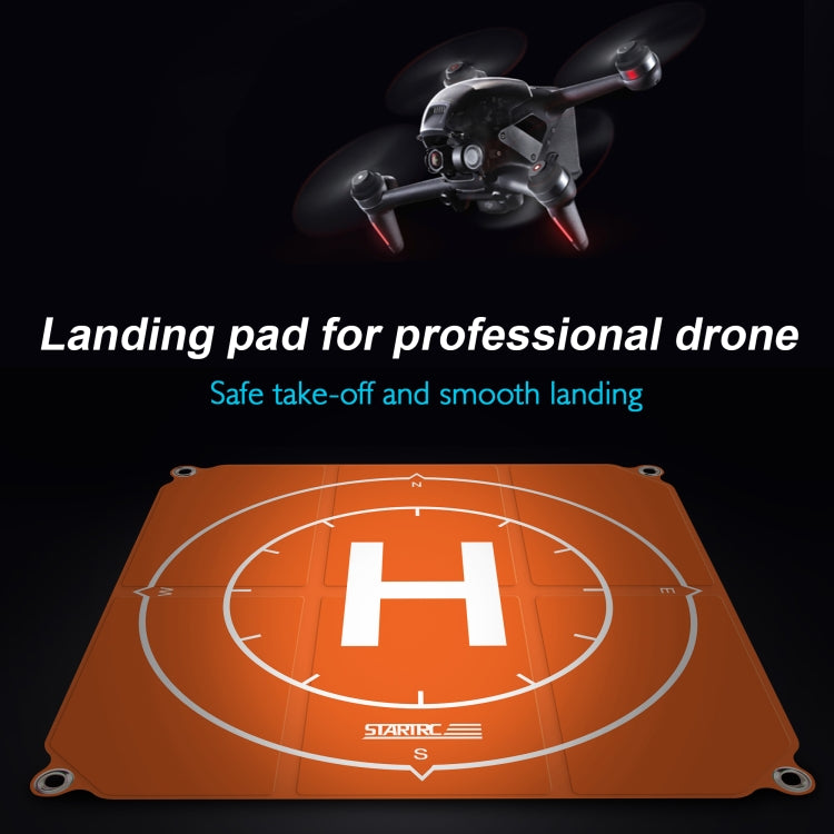 STARTRC 1109143 50cm Portable Drone Universal Foldable Square Parking Apron Landing Pad for DJI FPV / mini 2 / Mavic Air 2 / Air 2S(Orange+Blue) - HoMEdemic™ 