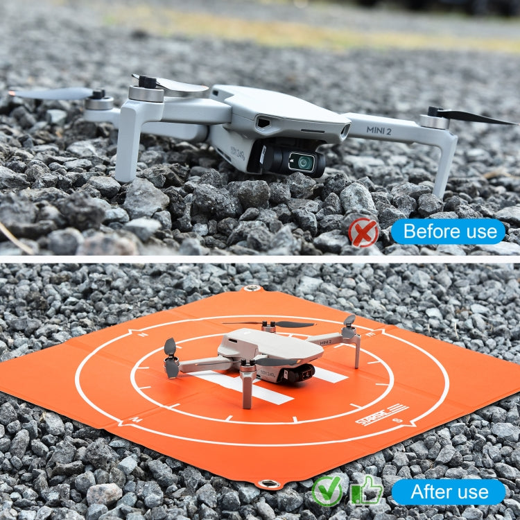 STARTRC 1109143 50cm Portable Drone Universal Foldable Square Parking Apron Landing Pad for DJI FPV / mini 2 / Mavic Air 2 / Air 2S(Orange+Blue) - HoMEdemic™ 