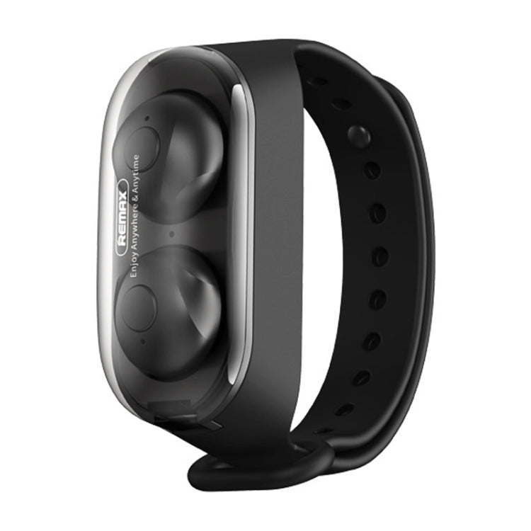 Remax TWS-15 Bluetooth 5.0 Portable Wristband Style True Wireless Stereo Earphone(Black) - HoMEdemic™ 
