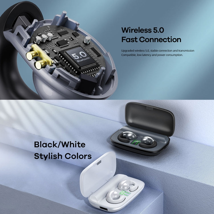 Remax TWS-17 Bluetooth 5.0 Ear Clip Style True Wireless Stereo Bluetooth Earphone(White) - HoMEdemic™ 