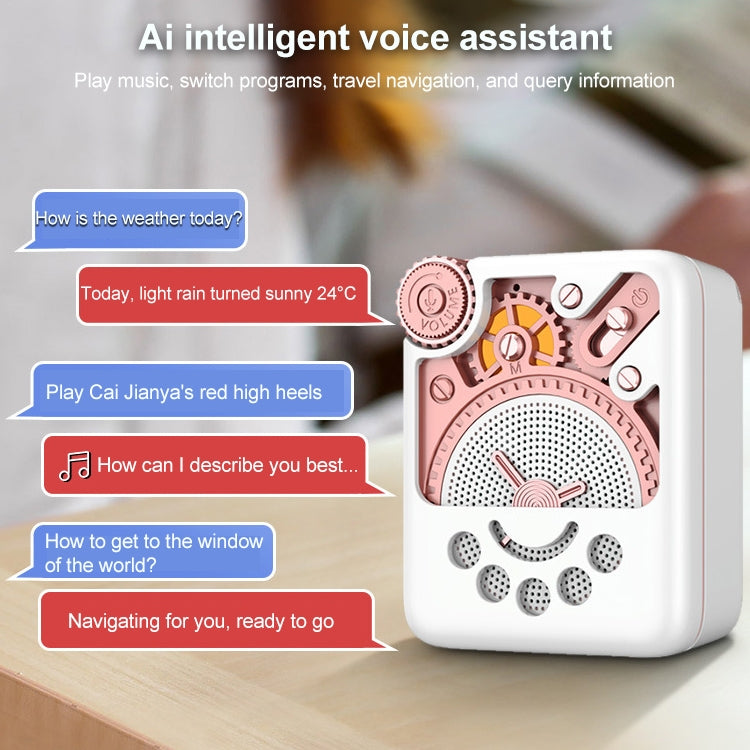 REMAX RB-M53 Mini AI Intelligent Bluetooth 5.0 Speaker(Pink) - HoMEdemic™ 