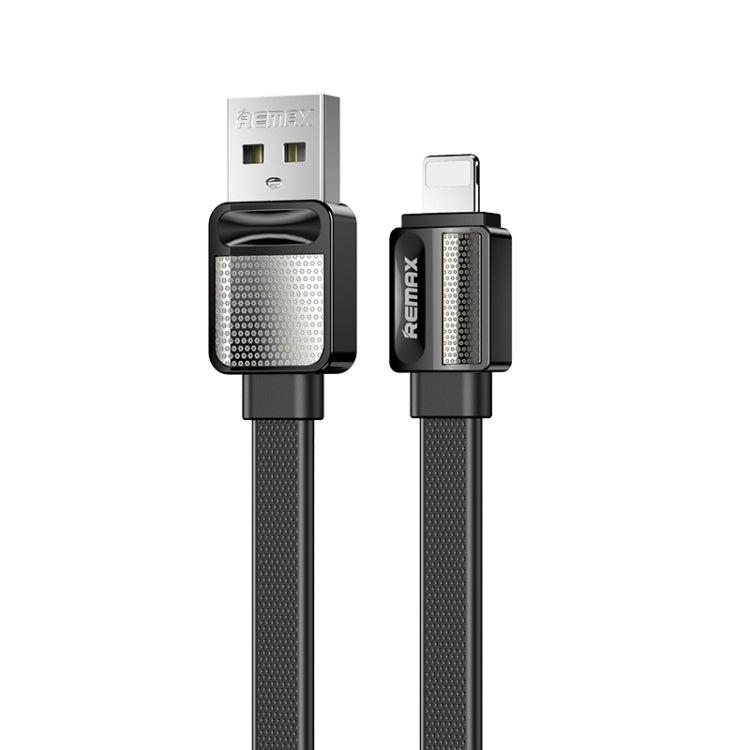 Remax RC-154i 2.4A 8 Pin Platinum Pro Charging Data Cable, Length: 1m (Black) - HoMEdemic™ 