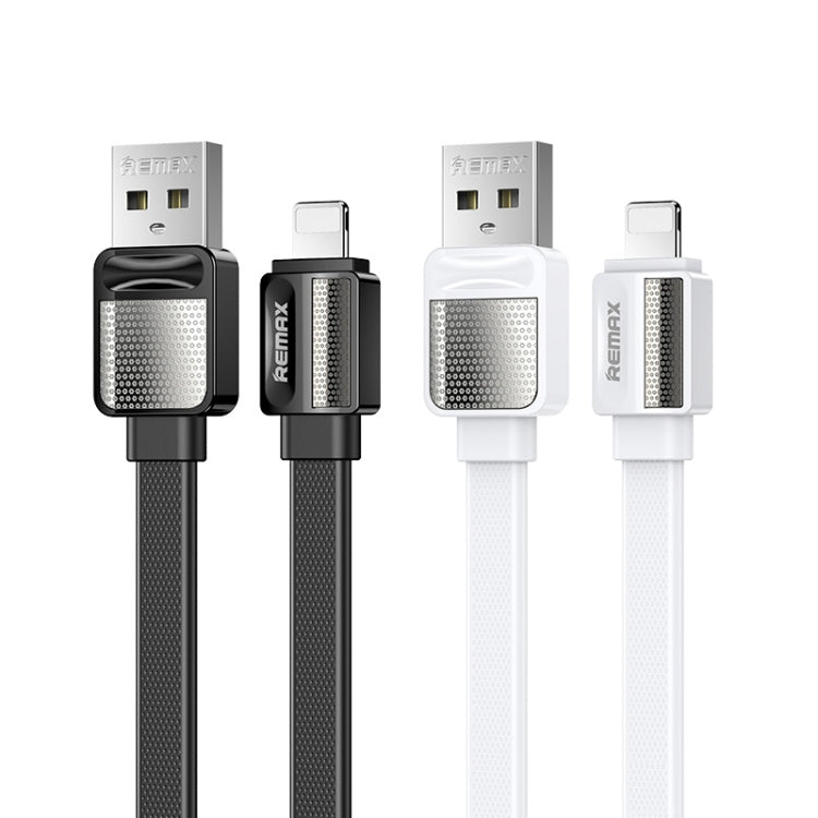Remax RC-154i 2.4A 8 Pin Platinum Pro Charging Data Cable, Length: 1m (White) - HoMEdemic™ 