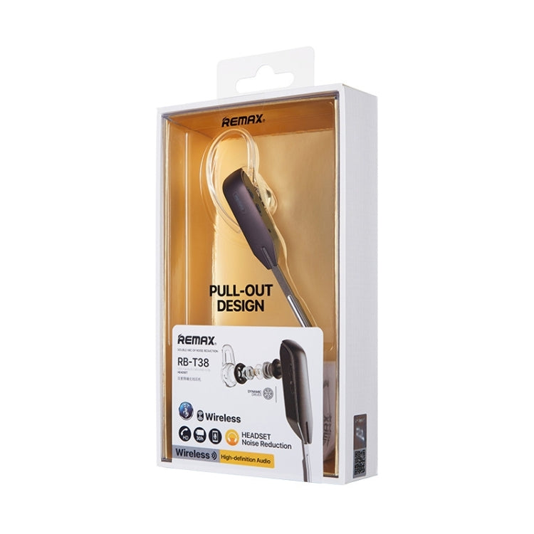 Remax RB-T38 Bluetooth 5.0 Wireless Metal Noise Reduction Bluetooth Earphone(Black) - HoMEdemic™ 