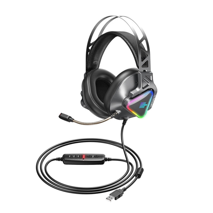 Remax RM-810 Wargod Series Intelligent Noise Reduction Gaming Headphone with Mic(Grey) - HoMEdemic™ 