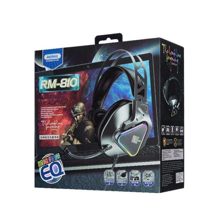 Remax RM-810 Wargod Series Intelligent Noise Reduction Gaming Headphone with Mic(Grey) - HoMEdemic™ 