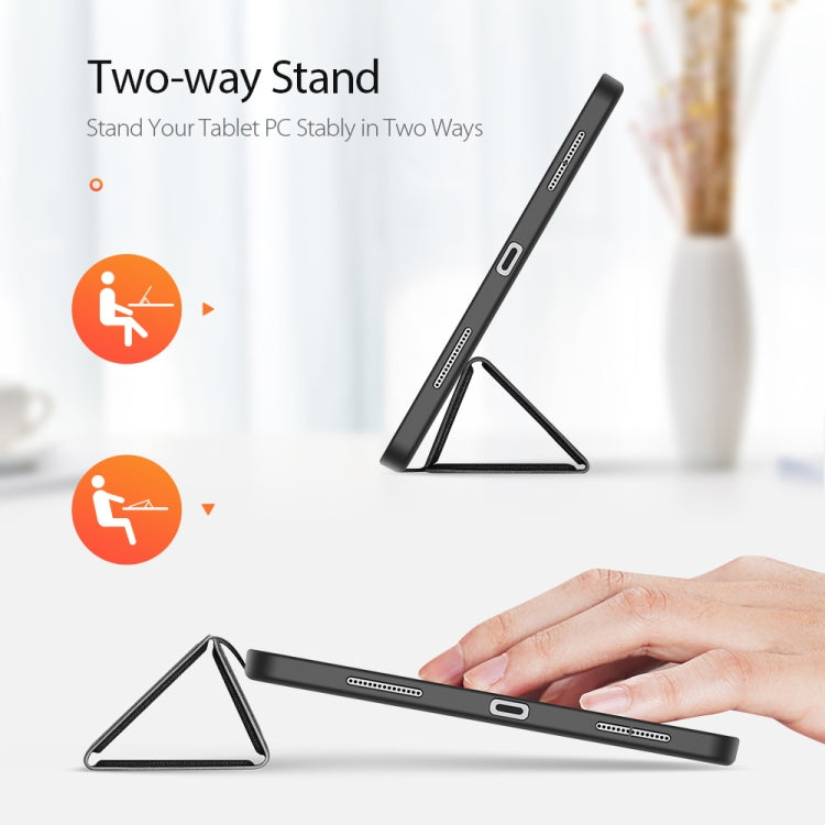 For iPad Pro 11 2022 / 2021 / 2020 DUX DUCIS Domo Series Horizontal Flip Magnetic TPU + PU Leather Tablet Case with Three-folding Holder & Pen Slot & Sleep / Wake-up Function(Black) - HoMEdemic™ 