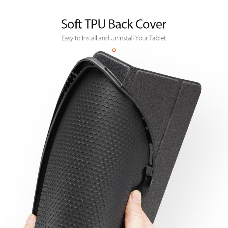 For iPad Pro 11 2022 / 2021 / 2020 DUX DUCIS Domo Series Horizontal Flip Magnetic TPU + PU Leather Tablet Case with Three-folding Holder & Pen Slot & Sleep / Wake-up Function(Black) - HoMEdemic™ 