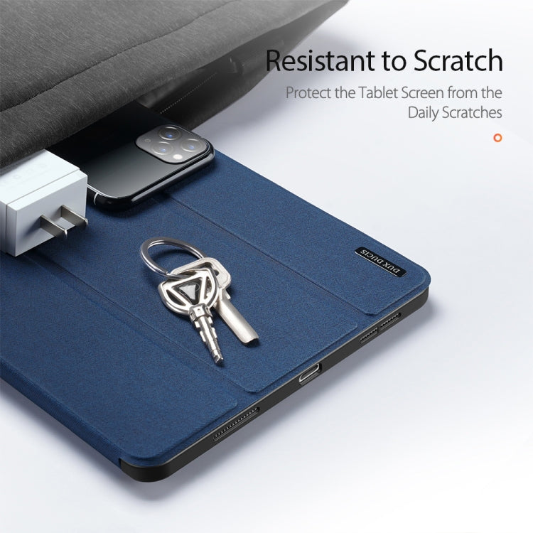 For iPad Pro 11 2022 / 2021 / 2020 DUX DUCIS Domo Series Horizontal Flip Magnetic TPU + PU Leather Tablet Case with Three-folding Holder & Pen Slot & Sleep / Wake-up Function(Blue) - HoMEdemic™ 