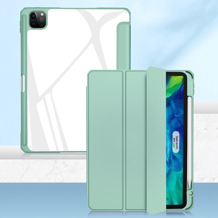 For iPad Pro 11 2022 / 2021 / 2020 Mutural Pinyue Series PC + TPU Horizontal Flip Leather Tablet Case with Holder & Pen Slot & Sleep / Wake-up Function(Mint Green) - HoMEdemic™ 