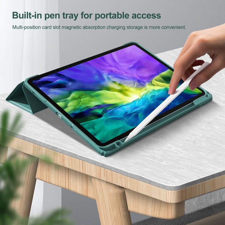 For iPad Pro 11 2022 / 2021 / 2020 Mutural Pinyue Series PC + TPU Horizontal Flip Leather Tablet Case with Holder & Pen Slot & Sleep / Wake-up Function (Purple) - HoMEdemic™ 