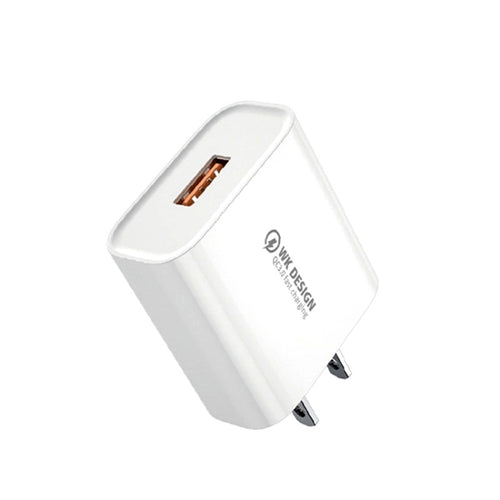 WK WP-U57 18W Speed QC3.0 Fast Charger + USB to Type-C / USB-C Data Cable, Plug Type:US Plug - HoMEdemic™ 