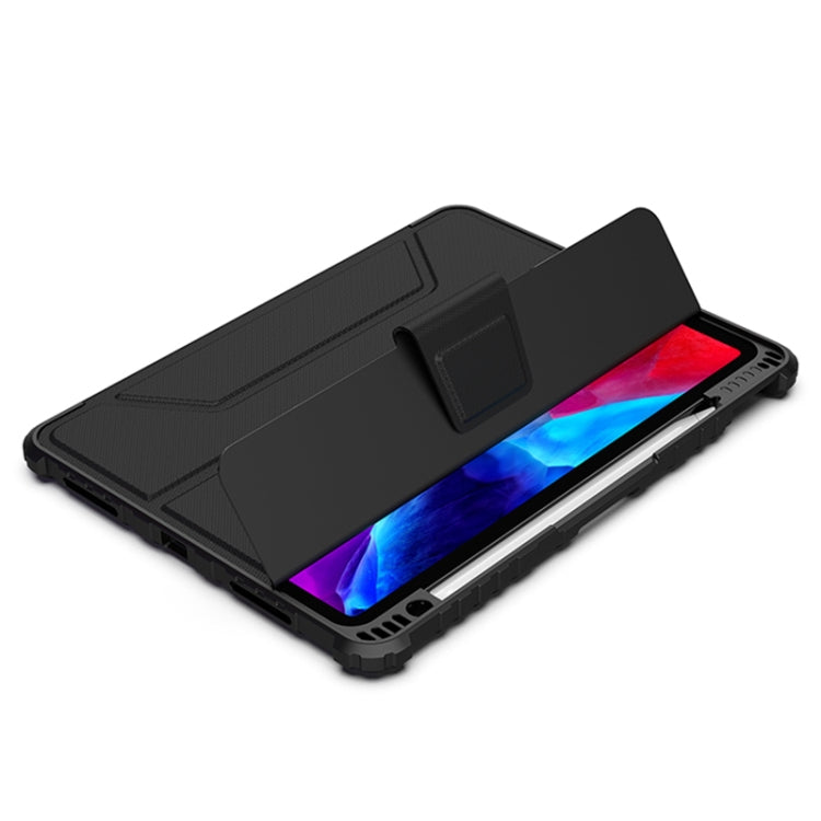 NILLKIN Armoured Pro Flip Cover Leather Case With Stand & Pen Slot & Sleep Function For iPad Air 2022 / 2020 10.9 / Air 4 / Pro 11 inch (2020) - HoMEdemic™ 