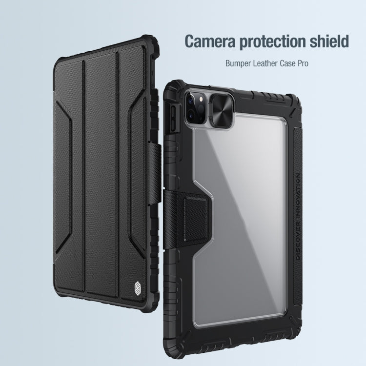 NILLKIN Armoured Pro Flip Cover Leather Case With Stand & Pen Slot & Sleep Function For iPad Air 2022 / 2020 10.9 / Air 4 / Pro 11 inch (2020) - HoMEdemic™ 
