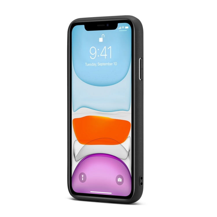 For iPhone 11 Fierre Shann Leather Texture Phone Back Cover Case (Lychee Black) - HoMEdemic™ 