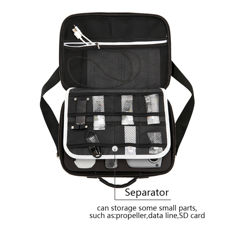 Portable Single Shoulder Storage Travel Carrying Cover Case Box with Baffle Separator for DJI Air 2S(Black + Black Liner) - HoMEdemic™ 