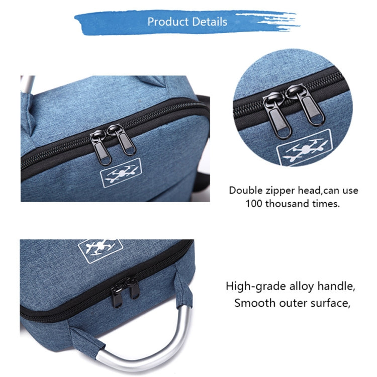 Shockproof Waterproof Single Shoulder Storage Travel Carrying Cover Case Box for DJI Air 2S(Blue+Black Liner) - HoMEdemic™ 