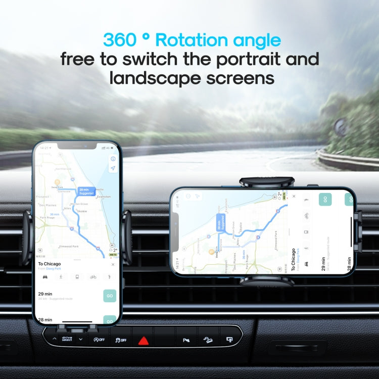 JOYROOM JR-ZS259 360-degree Rotating Stretching Mechanical Car Air Vent Holder for 4.7-6.9 inch Mobile Phones - HoMEdemic™ 