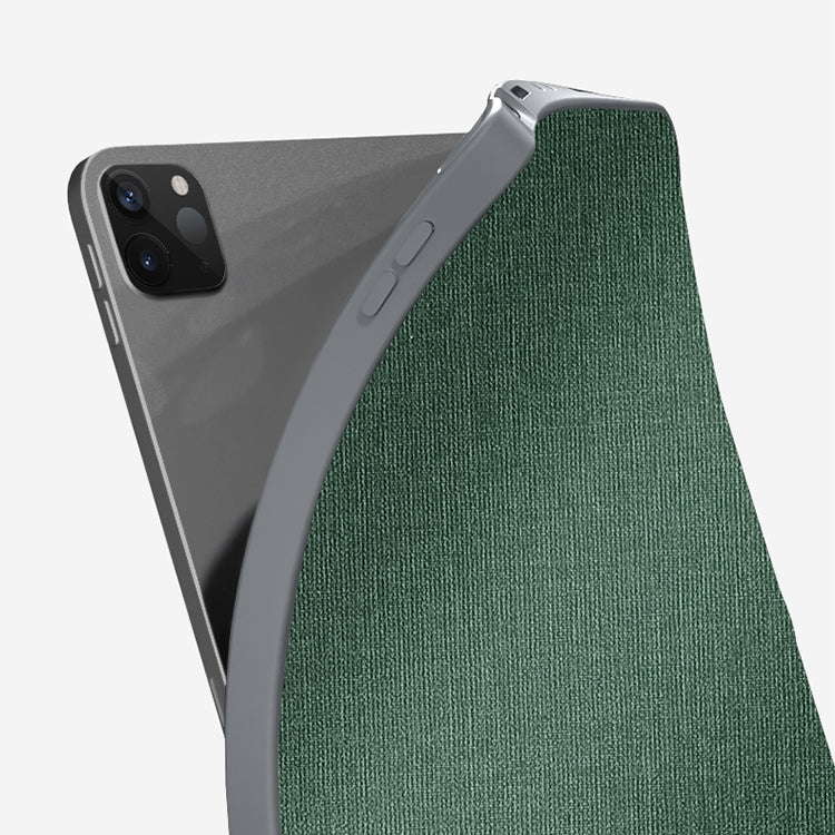 For iPad Pro 11 2022 / 2021 / 2020 MMutural Multi-fold Smart Leather Tablet Case(Dark Green) - HoMEdemic™ 