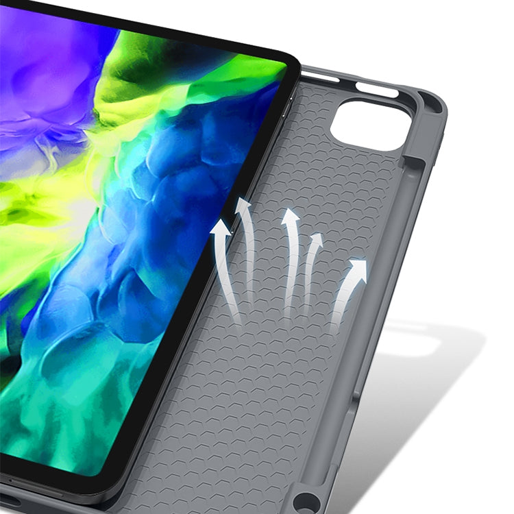 For iPad Pro 11 2022 / 2021 / 2020 MMutural Multi-fold Smart Leather Tablet Case(Dark Green) - HoMEdemic™ 