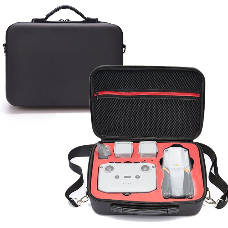 Portable Single Shoulder Storage Travel Carrying PU Cover Case Box for DJI Air 2S(Black + Red Liner) - HoMEdemic™ 