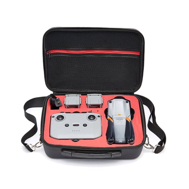 Portable Single Shoulder Storage Travel Carrying PU Cover Case Box for DJI Air 2S(Black + Red Liner) - HoMEdemic™ 