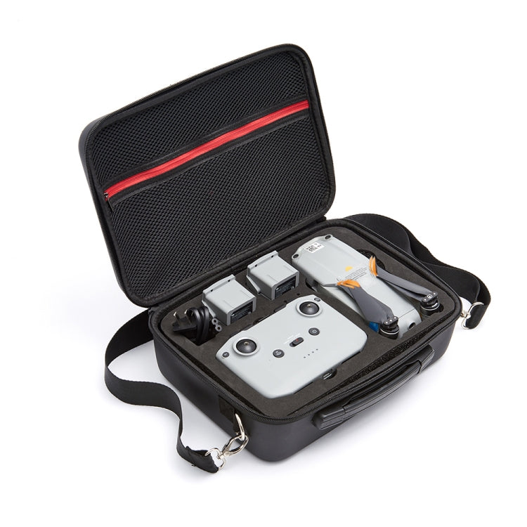 Portable Single Shoulder Storage Travel Carrying PU Cover Case Box for DJI Air 2S(Black + Red Liner) - HoMEdemic™ 