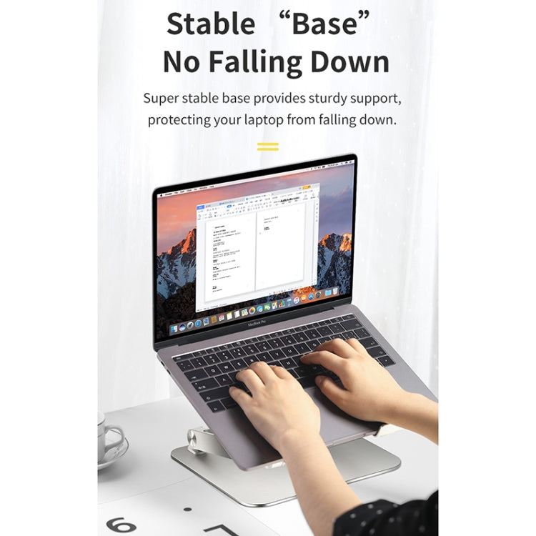 ROCK RPH0972 Aluminum Alloy Liftable Laptop Cooling Bracket(Silver) - HoMEdemic™ 