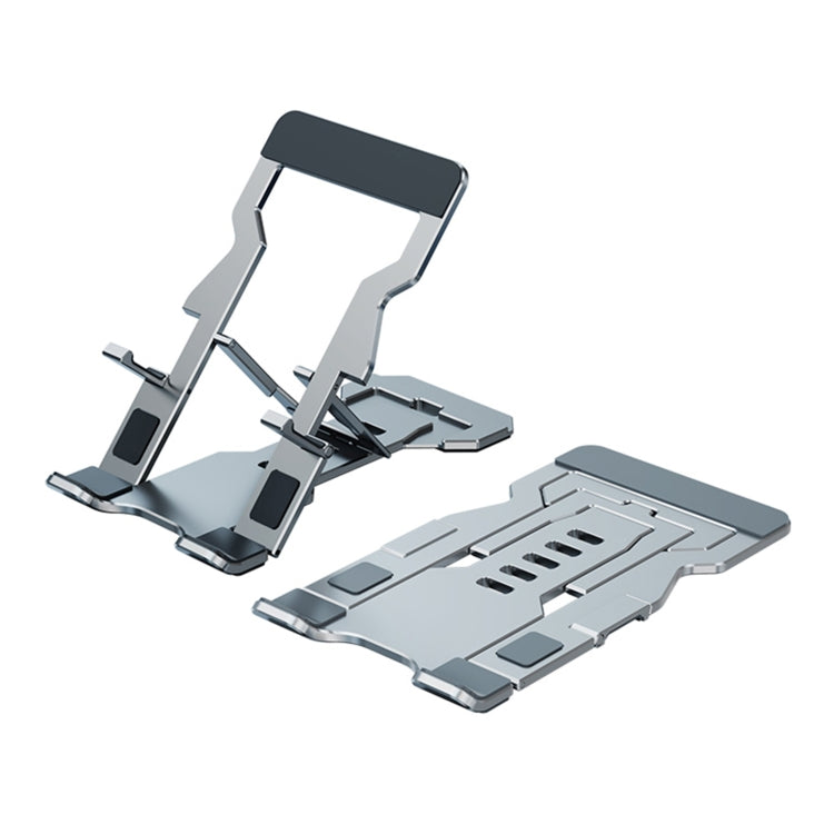 R-JUST HZ06 Universal Foldable Magnetic Flakes Aluminum Alloy Mobile Phones / Tablets Holder(Silver) - HoMEdemic™ 