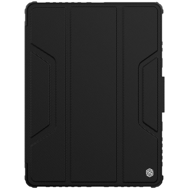 For iPad 10.2 2021 / 2020 / 2019 NILLKIN Bumper Pro Horizontal Flip Leather Case with Pen Slot & Holder & Pen Slot Only Supports iPad Pencil 2nd Generation(Black) - HoMEdemic™ 