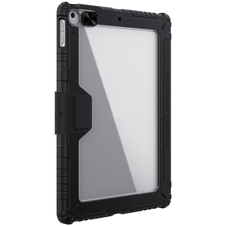 For iPad 10.2 2021 / 2020 / 2019 NILLKIN Bumper Pro Horizontal Flip Leather Case with Pen Slot & Holder & Pen Slot Only Supports iPad Pencil 2nd Generation(Black) - HoMEdemic™ 