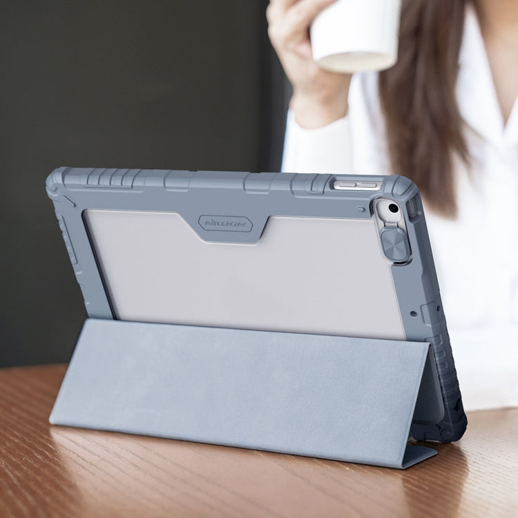 For iPad 10.2 2021 / 2020 / 2019 NILLKIN Bumper Pro Horizontal Flip Leather Case with Pen Slot & Holder & Pen Slot Only Supports iPad Pencil 2nd Generation(Black) - HoMEdemic™ 