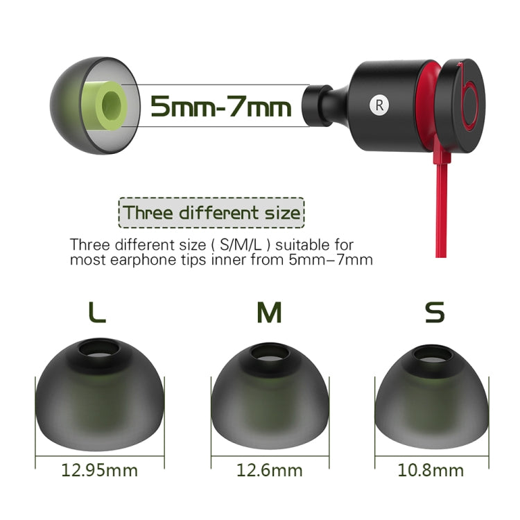 6 Pairs New Bee NB-M1 In-ear Silicone Ear Caps with Storage Box, Suitable for 5mm-7mm Earphone Plugs - HoMEdemic™ 