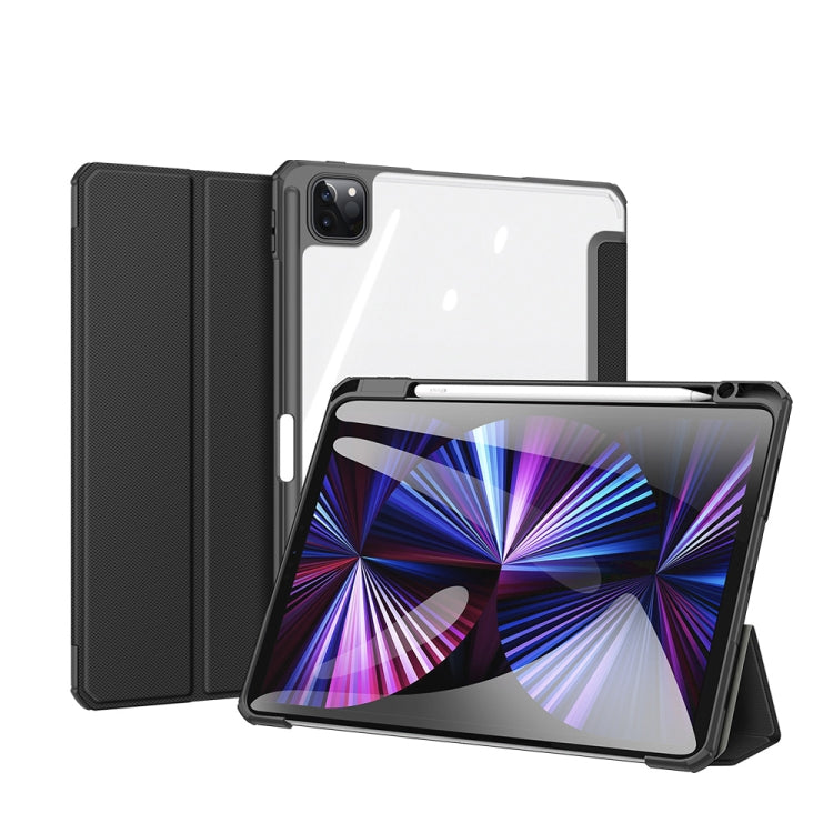 For iPad Pro 11 2022 / 2021 / 2020 DUX DUCIS TOBY Series Shockproof PU Leather + PC + TPU Horizontal Flip Tablet Case with Holder & Pen Slot & Sleep / Wake-up Function(Black) - HoMEdemic™ 
