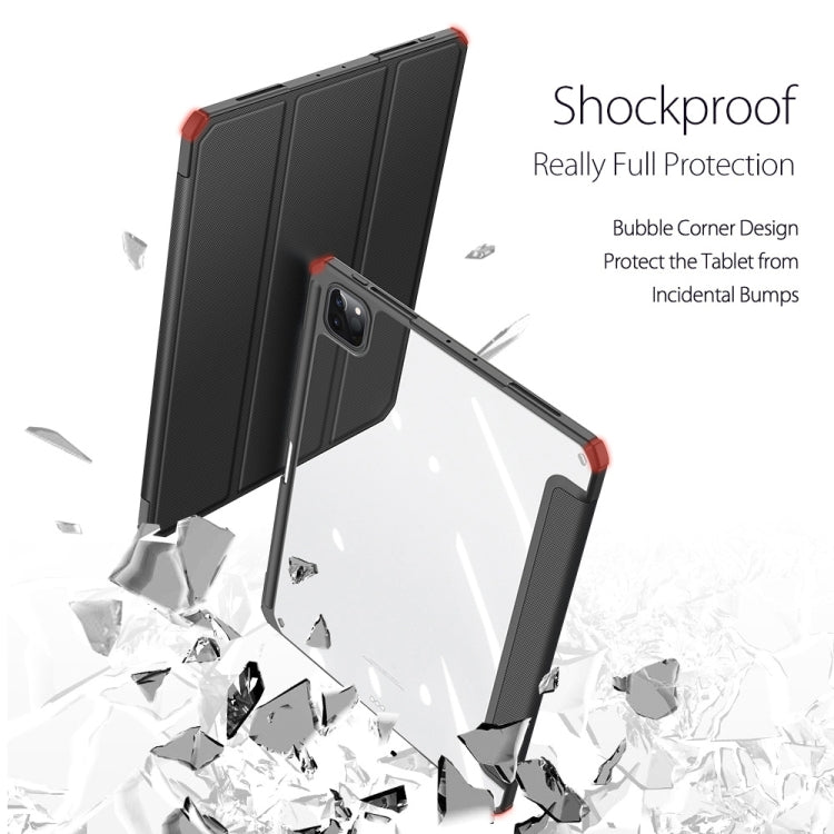 For iPad Pro 11 2022 / 2021 / 2020 DUX DUCIS TOBY Series Shockproof PU Leather + PC + TPU Horizontal Flip Tablet Case with Holder & Pen Slot & Sleep / Wake-up Function(Black) - HoMEdemic™ 