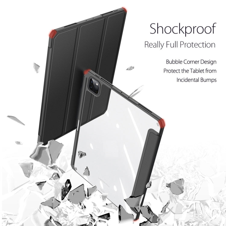 DUX DUCIS TOBY Series Shockproof PU Leather + PC + TPU Horizontal Flip Tablet Case with Holder & Pen Slot & Sleep / Wake-up Function For iPad Pro 12.9 2022 / 2021 / 2020(Black) - HoMEdemic™ 