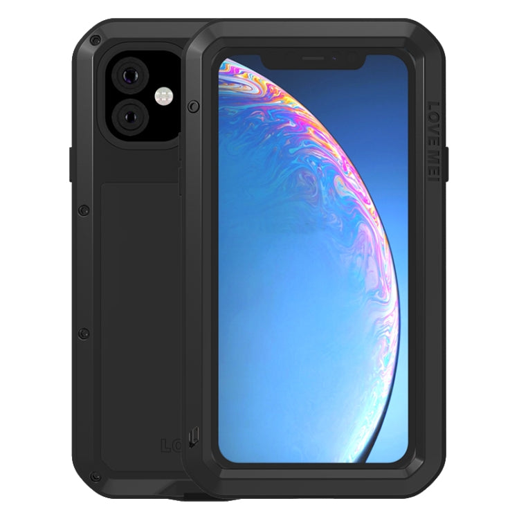 For iPhone 11 Pro Max LOVE MEI Metal Shockproof Waterproof Dustproof Protective Case(Black) - HoMEdemic™ 