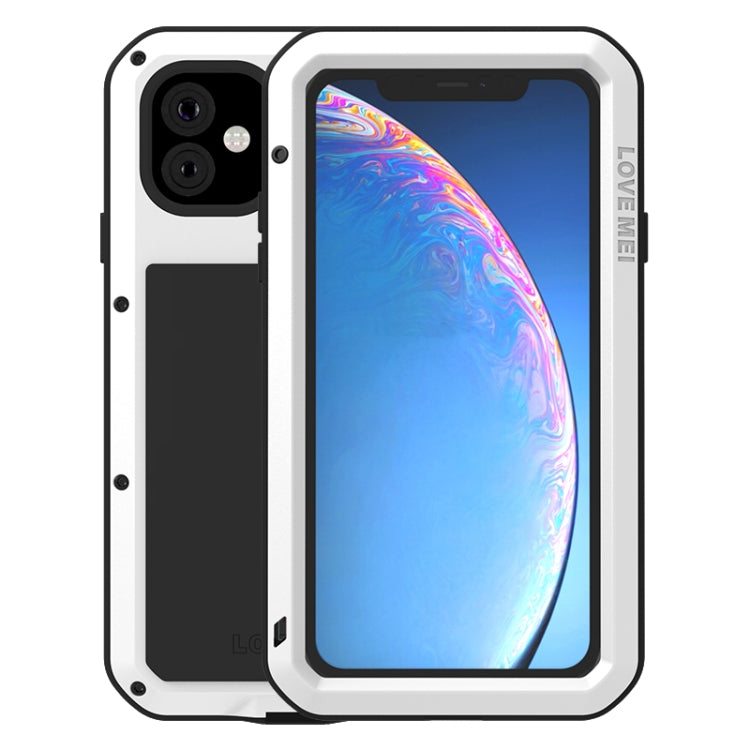 For iPhone 11 Pro Max LOVE MEI Metal Shockproof Waterproof Dustproof Protective Case(White) - HoMEdemic™ 