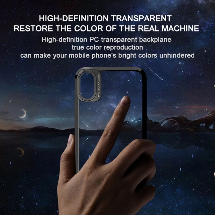 For iPhone XS Max iPAKY MG Series Carbon Fiber Texture Shockproof TPU+ Transparent PC Case(Black) - HoMEdemic™ 